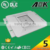 UL DLC CE RoHS SAA 130lm/W Super Slim Motion Sensor Petrol Gas Service Station 150W LED Canopy Light thumbnail-5