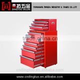 storage metal drawers red tool box side cabinet DT-631+DT-472