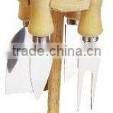 4pcs Cheese Knife Wiht Wooden Rack
