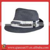 Wholesale Custom Men Bowler Hat Collapsible Gambler Derby Hat Cap