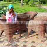 New Promotional Model Patio PE Rattan Wicker Dining Set thumbnail-5