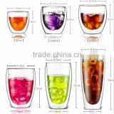 Promotional Gift Drinking Double Wall Glass Coffee Cups/glass Bottle in 2016 Hot Sale thumbnail-4