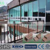 Outdoor Wood Plastic Railing Planter Stand