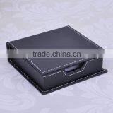 China Factory Wholesale Custom PU Leather Gift Box, Black Storage Box thumbnail-3