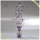 Newest Fancy Modern Decorative Aluminum Flower Floor Lamp ,Purple Color Floor Lamp thumbnail-2