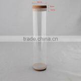 Clear PET Plastic Tube for Perfume Bottle With Wooden Lid thumbnail-2