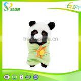 2017 soft new design animal head plush baby blanket