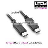 High Speed 1M USB 3.1 Type C Connector Male to Male Data Cable thumbnail-1