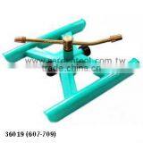 Rotary Brass 2-Arm Sprinkler With Plastic H-Shape Base For Garden Watering thumbnail-1