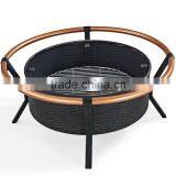 Stainless Steel Black Fire Pit With Copper Ring thumbnail-3