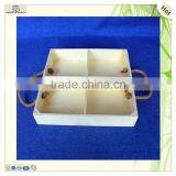 Free Sample Handles Grids Food Beverage Wood Pallet Tray thumbnail-1