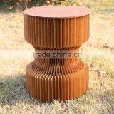 Protable Outdoor Party Waterproof Organ Style Foldable Kraft Paper Stool thumbnail-5