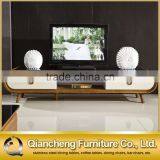 Modern Marble Top Wood TV Stand thumbnail-2