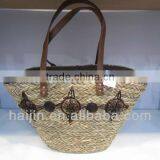 natural seagrass handmade fashion bag