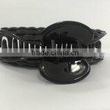 2016 Big Black Beautiful Rhinestone Floral Hair Clips Plastic Hairpin for Women thumbnail-2