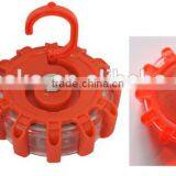 SOS Portable Round Shape Plastic Warning Light With Hook