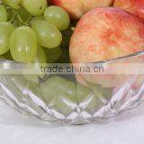 Set 5 Engraving Large Clear Decorative Glass Salad Bowls thumbnail-4