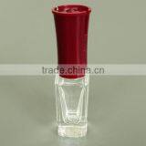 6ml Square Glass Nail Polish Container Storage With Red Plastic Brush Cap thumbnail-2