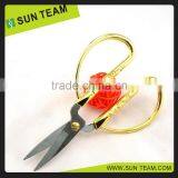 ST005F 7-1/2" FDA Qualified Zinc-Alloy Handle Tailor Imitation Gold Scissors thumbnail-2