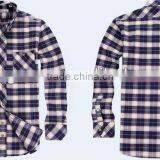 Men's 100% Cotton Twill Plaids Flannel Fashion Shirt With Long Sleeves thumbnail-4