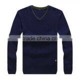 Wholesale Knit Sweater Cashmere/wool V-neck Sweater Mens thumbnail-1