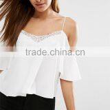 Girls Sexy Korea Top Lace Trim Tops For Women 2016 thumbnail-3