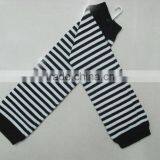 Black and White Stripes Leg Warmer thumbnail-1