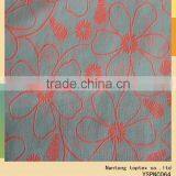 Fluorescent Cloth Flower Printed Cotton Fabric in Orange Color for Ladies thumbnail-1