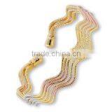 Tri Color Bangles, Gold Plated Bangle, Machine Cut Bangle, Fashionable Bangle, Jewelry Manufacturers thumbnail-1
