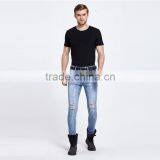 2016 The New Men's Fashion Men's Jeans Brand Jeans Hole Personality Male Personality Slim Comfortable Pants thumbnail-1