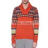Wholesale Lastest Design Jacquard Pullover Jumpers Man Sweater thumbnail-3