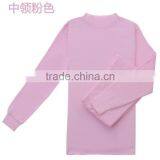 Customize Middle Collar 100%cotton Mens Ladies Thermal Underwear Clothes Set thumbnail-5