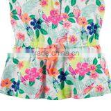 Baby Girls Dresses Colorful Flower Ruffles Kids Clothes thumbnail-3