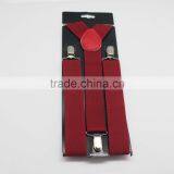 Custom Solid Color Elasticity Suspenders Cheap China Made thumbnail-1