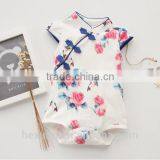 Short Sleeves Printed Cartoon Baby Clothes Set Romper thumbnail-3