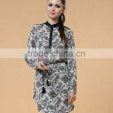 Fashion Chiffon Long Blouse, High Fashion Women Clothing thumbnail-1