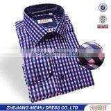 Office Wear Shirts for Men Fancy Plaid Fabric Korean Men Style Shirts thumbnail-1