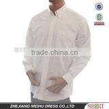 Latest Design Custom White Oxford Button Down Stone Washed Men Shirt thumbnail-1