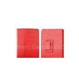 Red Premium PU Leather Kindle Fire Covers And Cases With Soft Microfiber Interior thumbnail-1