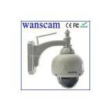 Outdoor Wifi Wireless IR Night Vision IR Cut PTZ Dome IP Camera thumbnail-2