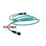 MTP / MPO Interconnect Fiber Optic Patch Cord , OM3 Laser Optimized Fiber Optic Patch Cable
