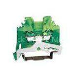 Ground Side-entry 600V 15A Spring Terminal Blocks With 8 - 9 mm Strip