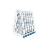 Plastic Sprayed Custom Made Cold Rolled Steel Wave Book Display Racks Double - Sided