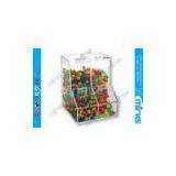 Customized Shop Display Clear Display Stands Case , Two Compartment Bin thumbnail-1