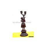 Marble Bronze Angell Candle Holders thumbnail-1