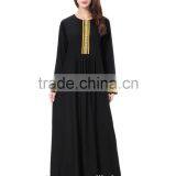 Cotton Plus Size Muslim Dress/ Ymd Patched Muslim Islamic Fashionable Abaya Kaftan Dresses/fancy dl Islamic Muslim Dress
