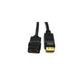 Displayport Male W/Latch To HDMI Female 28AWG L=0.15M