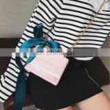 New Magnetic Buckle Small Square Bag Bow Knot Single Shoulder Bag thumbnail-4