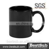JS Coatings Sublimation Mugs 11oz Full Black Color Mug B11Q-K
