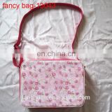 2014 New Design Girl's PU Shoulder Bag with Printed Cotton Jersery